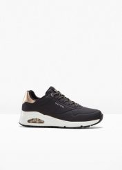 Sneakersy Skechers z pianką memory. Czarne buty sportowe lifestyle bonprix, bez wzorów, sportowe, bez zapięcia. Za 379.99 zł.