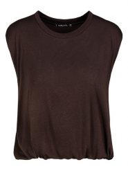 Sublevel Top w kolorze ciemnobrązowym rozmiar: L/XL. Brązowe topy Sublevel, l, bez wzorów, bez kołnierzyka, bez ramiączek. Za 74.28 zł.