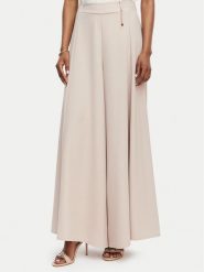 Rinascimento Spodnie palazzo CFC0020285002 Beżowy Wide Leg. Brązowe spodnie materiałowe Rinascimento, bez wzorów, z materiału. Za 609.99 zł.