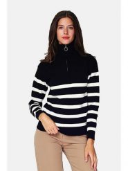 William de Faye Sweter w kolorze czarno-białym rozmiar: 36. Czarne swetry William de Faye, bez wzorów, klasyczne, bez ramiączek. Za 130.99 zł.