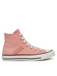 Converse Trampki Chuck Taylor All Star Crafted Laces A12577C Różowy. Czerwone trampki Converse, bez wzorów, z materiału, retro, bez zapięcia. Za 219.99 zł.