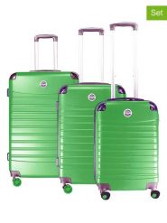 Geographical Norway 3-częściowy zestaw "Shock" w kolorze zielonym rozmiar: onesize. Zielone walizki Geographical Norway. Za 347.99 zł.