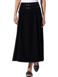 Heine Spódnica w kolorze czarnym rozmiar: 38. Czarne spódnice Heine, bez wzorów, ze skóry, midi. Za 126.99 zł.