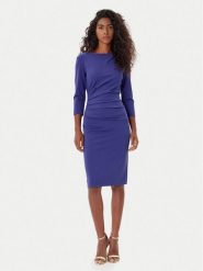 Rinascimento Sukienka koktajlowa CFC0126154003 Fioletowy Slim Fit. Fioletowe sukienki Rinascimento, l, bez wzorów, z syntetyku, wizytowe, bez kołnierzyka, bez ramiączek. Za 479.99 zł.