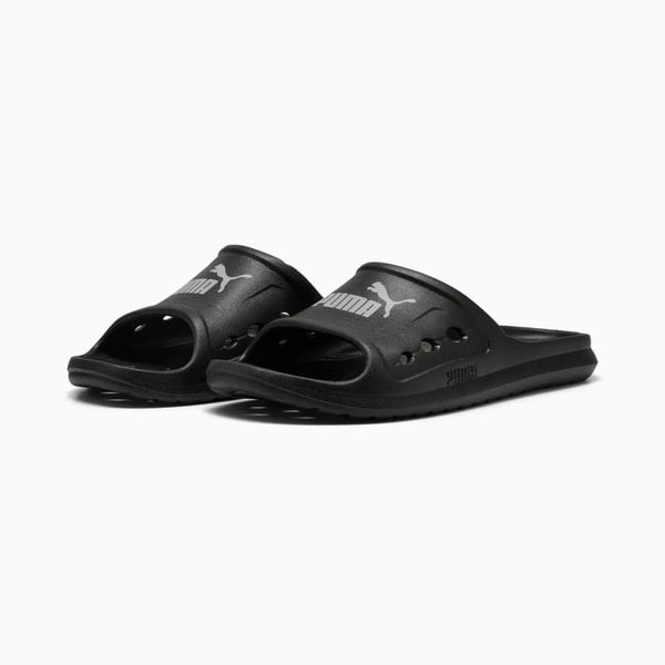 Klapki plażowe Puma DIVECAT DRY 40485401. Czarne klapki Puma, bez wzorów, klasyczne, bez obcasa, bez zapięcia. Za 83.99 zł.