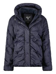 Geographical Norway Kurtka zimowa "Berola" w kolorze granatowym rozmiar: M. Niebieskie kurtki Geographical Norway, na zimę, m, bez wzorów, z puchu, bez kaptura. Za 301.95 zł.