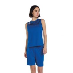 Damski tank top Errea Eloy. Białe topy ERREA, bez wzorów, bez kołnierzyka, bez ramiączek. Za 190.50 zł.