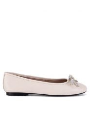 Badura Baleriny CARNATION-8221-133 Écru. Baleriny Badura, bez wzorów, ze skóry, bez obcasa, bez zapięcia. Za 229.99 zł.