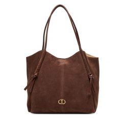 Torebka TWINSET. Brązowe torebki klasyczne Twinset, bez wzorów, klasyczne, bez dodatków. Za 1,949.00 zł.