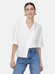 ONLY Koszula Thyra 15267839 Biały Regular Fit. Białe koszule ONLY, s, bez wzorów, z bawełny, bez kołnierzyka, bez ramiączek. Za 139.99 zł.