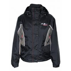 Damska wodoodporna zimowa kurtka jeździecka Karlslund Dalvik. Czarne kurtki KARLSLUND, na zimę, s, bez wzorów, z materiału, eleganckie, bez kaptura. Za 950.00 zł.