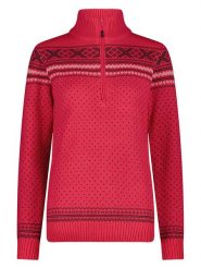 CMP Sweter w kolorze czerwonym rozmiar: 44. Czerwone swetry CMP, bez wzorów, bez ramiączek. Za 254.95 zł.