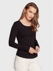 Fransa Bluzka Kasic 600543 Czarny Slim Fit. Czarne bluzki Fransa, l, bez wzorów, z wiskozy, bez kołnierzyka, bez ramiączek. Za 59.99 zł.