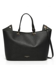 Victor & Hugo Paris Skórzany shopper bag "Vita" w kolorze czarnym - 37 x 23 x 13 cm rozmiar: onesize. Czarne shopper bag Victor & Hugo Paris, bez wzorów, z materiału, na ramię, bez dodatków. Za 335.38 zł.