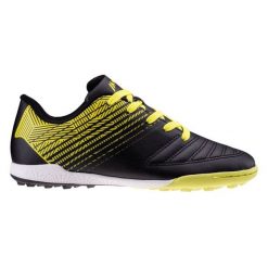 Buty piłkarskie Martes Essentials Mator Tf 92800490382 czarne. Czarne buty treningowe bez wzorów, z gumy, bez zapięcia, do piłki nożnej. Za 162.27 zł.