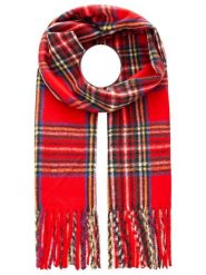 Zwillingsherz Szal w kolorze czerwonym rozmiar: onesize. Czerwone szaliki i kominy Zwillingsherz, bez wzorów, z materiału. Za 126.15 zł.