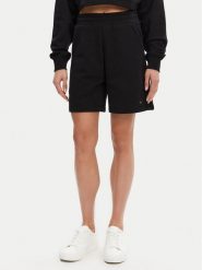 Calvin Klein Jeans Szorty sportowe J20J225221 Czarny Relaxed Fit. Czarne szorty sportowe Calvin Klein Jeans, bez wzorów, z bawełny. Za 219.99 zł.