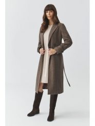 TATUUM Płaszcz przejściowy "Tea" w kolorze szarobrązowym rozmiar: 36. Brązowe płaszcze Tatuum, bez wzorów, z tkaniny, bez kaptura. Za 401.25 zł.