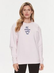 Guess Bluza Destiny W4RQ10 K9Z21 Różowy Regular Fit. Czerwone bluzy Guess, xl, z aplikacjami, z syntetyku, bez kaptura. Za 249.99 zł.