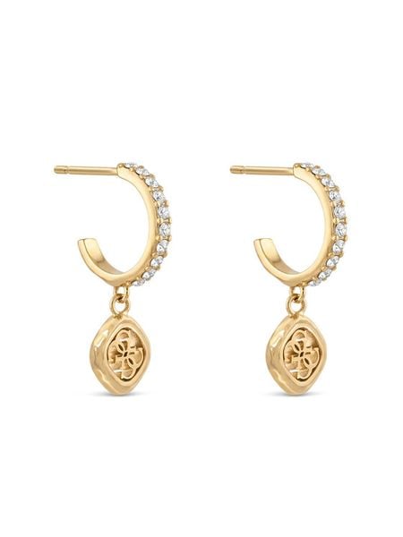 Guess Kolczyki JUBE06 151JW Złoty. Żółte kolczyki Guess, ze stali. Za 164.99 zł.