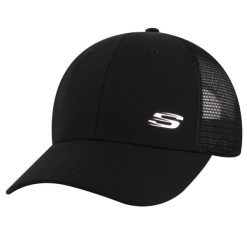 Czapka z daszkiem dla dorosłych Skechers Sport S Metal Hat Cap. Czarne czapki z daszkiem Skechers, bez wzorów, z poliesteru, sportowe. Za 119.99 zł.