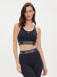 Tommy Hilfiger Biustonosz sportowy Monotype WW0WW41517 Granatowy. Niebieskie biustonosze sportowe Tommy Hilfiger, bez wzorów, z syntetyku. Za 139.99 zł.