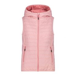 Kurtka bez rękawów z kapturem dla kobiet CMP. Czerwone kurtki narciarskie CMP, bez wzorów, z kapturem, narciarskie. Za 340.00 zł.