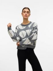 Vero Moda Sweter w kolorze szarym rozmiar: S. Szare swetry Vero Moda, s, bez wzorów, z wełny, bez ramiączek. Za 105.38 zł.