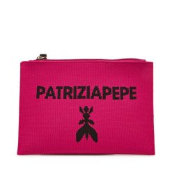 Torebka Patrizia Pepe. Czerwone kopertówki Patrizia Pepe, bez wzorów, bez dodatków. Za 289.99 zł.