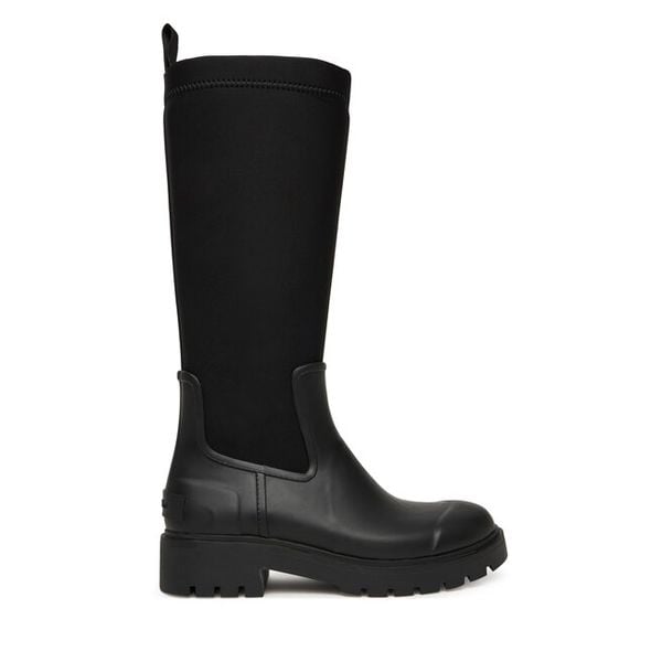Kalosze Calvin Klein. Czarne kalosze Calvin Klein, bez wzorów, bez zapięcia. Za 263.99 zł.