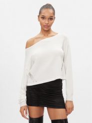 Liu Jo Sport Sweter TA4159 MS49I Écru Cropped Fit. Swetry Liu Jo Sport, m, bez wzorów, z wiskozy, sportowe, bez ramiączek. Za 269.99 zł.