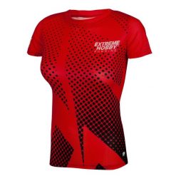Koszulka do biegania damska z krótkim rękawem EXTREME HOBBY HALFTONE. Czerwone bielizna termoaktywna damska EXTREME HOBBY, bez wzorów, z elastanu, bez ramiączek, do biegania. Za 139.00 zł.