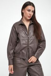 Kurtka damska skórzana PESERICO. Kurtki Peserico, bez wzorów, bez kaptura. W wyprzedaży za 5,543.85 zł.