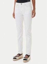 Guess Jeans Jeansy W6GA92 D7871 Biały Skinny Fit. Białe jeansy Guess Jeans, z aplikacjami, z bawełny. Za 379.99 zł.