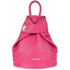 Plecak skórzany Beltimore T54 fuksja. Czerwone plecaki bez wzorów, ze skóry, na ramię, małe, bez dodatków. Za 285.99 zł.
