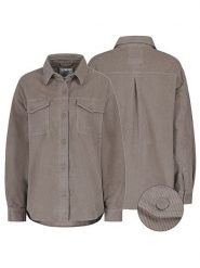 Eight2Nine Koszula sztruksowa w kolorze szarobrązowym rozmiar: L. Brązowe koszule Eight2Nine, l, bez wzorów, ze sztruksu, bez kołnierzyka, bez ramiączek. Za 139.87 zł.