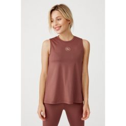 Damski top sportowy szybkoschnąca Rough Radical Classic Top. Brązowe topy sportowe ROUGH RADICAL, xl, bez wzorów, na fitness i siłownię. Za 109.00 zł.