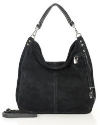 Torebka damska czarna MARCO MAZZINI s92aa. Czarne shopper bag z aplikacjami, z jeansu, biznesowe, na ramię, duże, zdobione, bez dodatków. Za 399.00 zł.