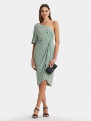 Lauren Ralph Lauren Sukienka koktajlowa 250939505001 Zielony Slim Fit. Zielone sukienki Lauren Ralph Lauren, bez wzorów, z syntetyku, wizytowe, bez kołnierzyka, bez ramiączek. Za 689.99 zł.
