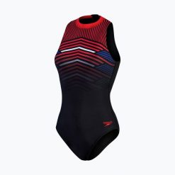 Strój kąpielowy damski Speedo Plmt Hyst. Białe stroje jednoczęściowe Speedo, bez wzorów, z poliesteru, sportowe. Za 139.99 zł.