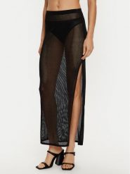 Calvin Klein Swimwear Spódnica maxi KW0KW02734 Czarny Regular Fit. Czarne spódnice Calvin Klein Swimwear, m, bez wzorów, z syntetyku, maxi. Za 259.99 zł.