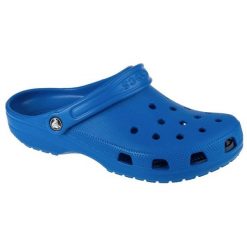 Klapki Crocs Classic 10001-4KZ niebieskie. Niebieskie klapki bez wzorów, z gumy, sportowe, bez obcasa, bez zapięcia. Za 303.06 zł.