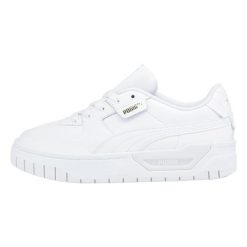 Buty damskie sportowe do chodzenia Puma CALI DREAM. Białe buty sportowe lifestyle Puma, bez wzorów, bez zapięcia, trekkingowe. W wyprzedaży za 269.00 zł.