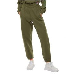 Spodnie dresowe damskie Ellesse Darus Jog joggery. Zielone spodnie sportowe Ellesse, na zimę, bez wzorów, z bawełny, do biegania. W wyprzedaży za 145.00 zł.