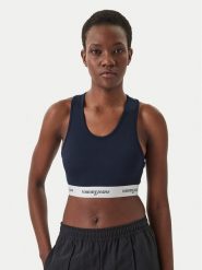 Tommy Jeans Biustonosz top DW0DW22762 Granatowy. Niebieskie topy Tommy Jeans, m, bez wzorów, z jeansu, bez kołnierzyka, bez ramiączek. Za 169.99 zł.