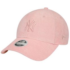 Czapka z daszkiem damska New Era 9FORTY New York Yankees Wmns Summer Cord Cap. Czerwone czapki z daszkiem New Era, bez wzorów, z poliesteru, sportowe. Za 149.99 zł.