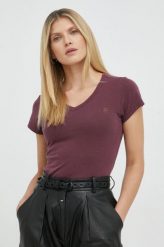 G-Star Raw t-shirt bawełniany kolor pomarańczowy. Czerwone t-shirty G-Star Raw, l, bez wzorów, z bawełny, retro, bez kołnierzyka, bez ramiączek. W wyprzedaży za 114.99 zł.