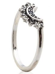 Pandora Srebrny pierścionek z kryształami rozmiar: 54. Szare pierścionki Pandora, z kryształem, srebrne. Za 173.99 zł.