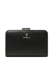 Furla Portfel Camelia WP00314-ARE000-O6000-1-007-20-CN-P Czarny. Czarne portfele Furla, bez wzorów, ze skóry. Za 519.99 zł.