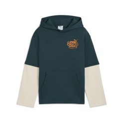 Młodzieżowa warstwowa bluza z kapturem MID90s PUMA Green Terrain. Zielona bluzy Puma, m, bez wzorów, młodzieżowe, bez ramiączek, z kapturem. Za 199.00 zł.